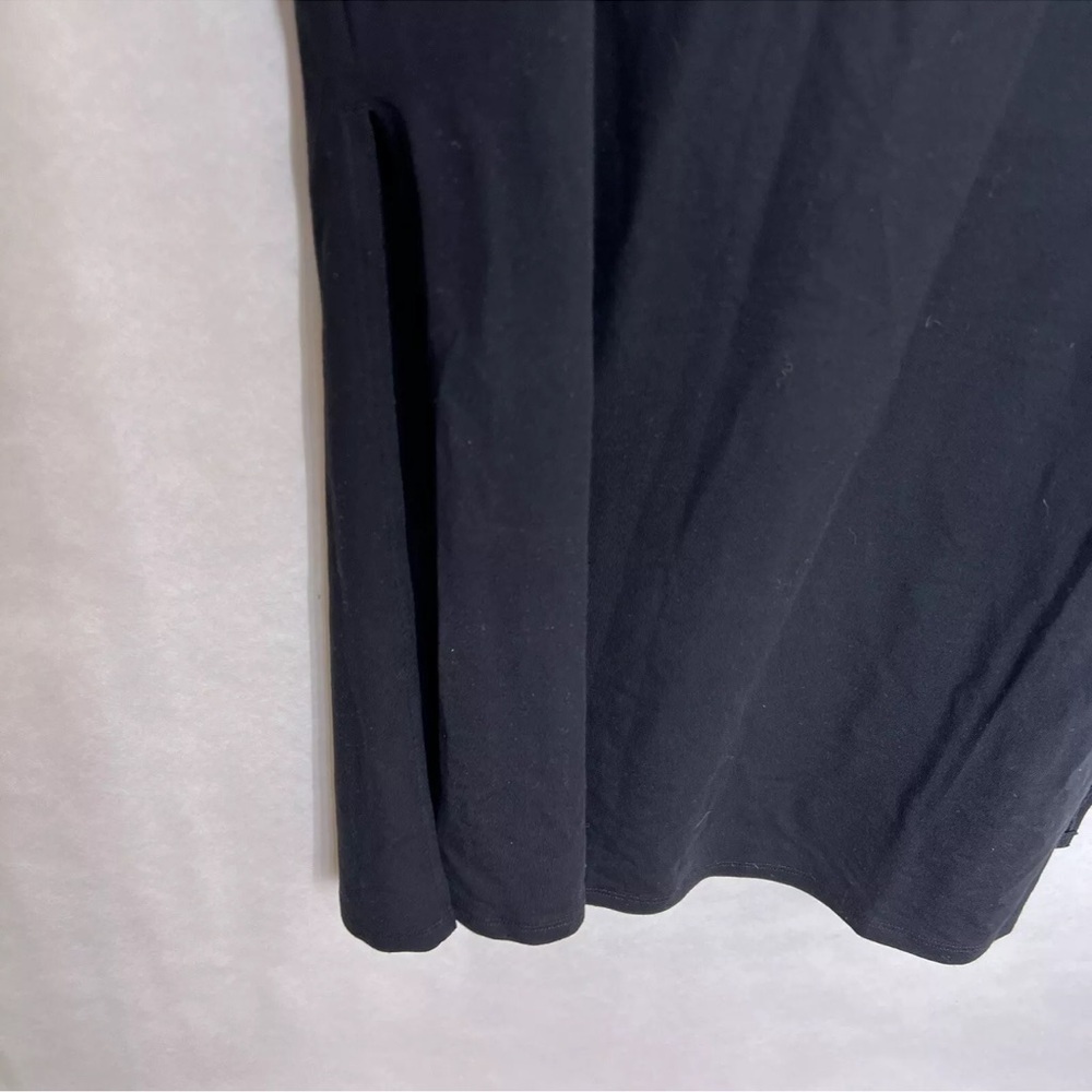 Gap Maternity Solid Black Maxi Dress Size Medium - image 5